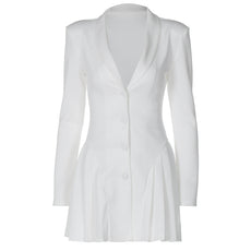 Marina Ruffled Blazer Dress