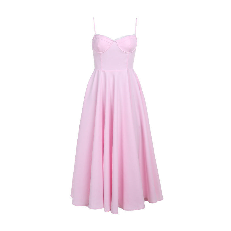 BELLA | Blush Midi Ball Dress