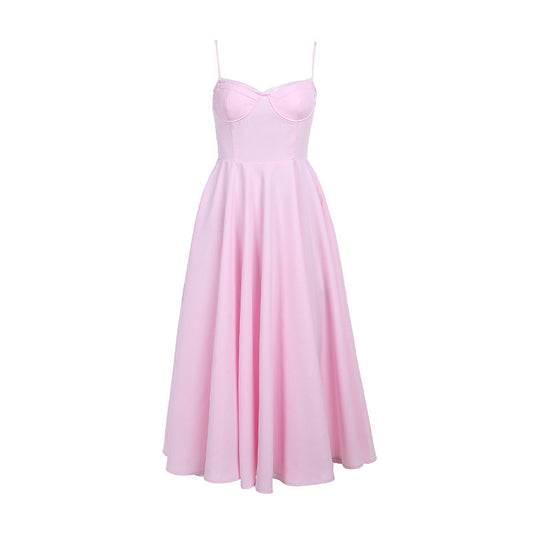 BELLA | Blush Midi Ball Dress