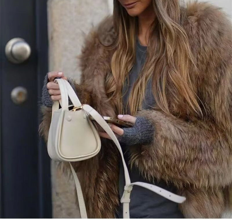 Selena Luxe Faux Fur Coat