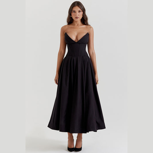 Aria Strapless Midi Dress