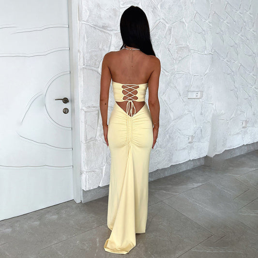 Amelia - Strapless Maxi  Dress