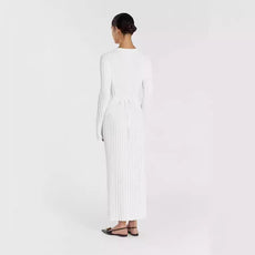 CLAIRE | French Knit A-Line Midi Dress