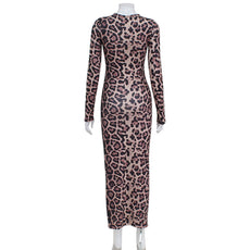 SOPHIA LEOPARD PRINT BODYCON DRESS