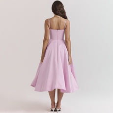 BELLA | Blush Midi Ball Dress