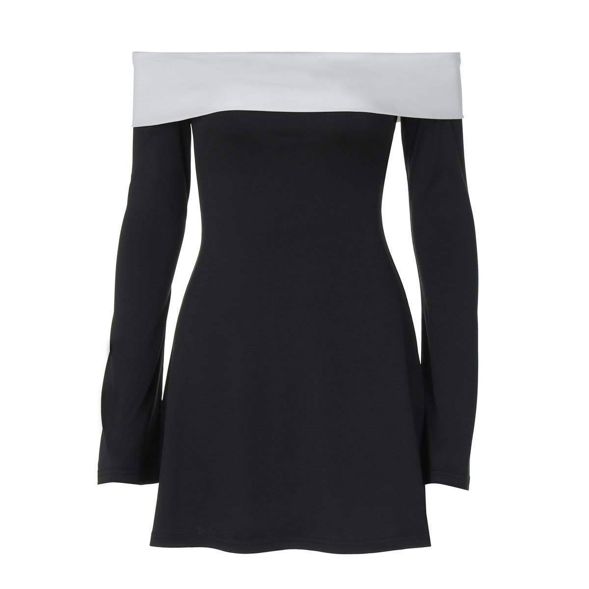 ECLIPSE | Dual-Tone Wrap Bodycon Dress