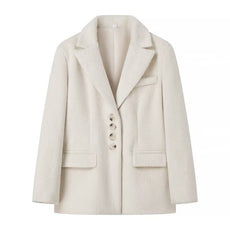 Manteau en laine pelucheux Mia