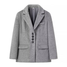 Manteau en laine pelucheux Mia