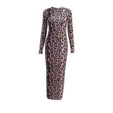 SOPHIA LEOPARD PRINT BODYCON DRESS