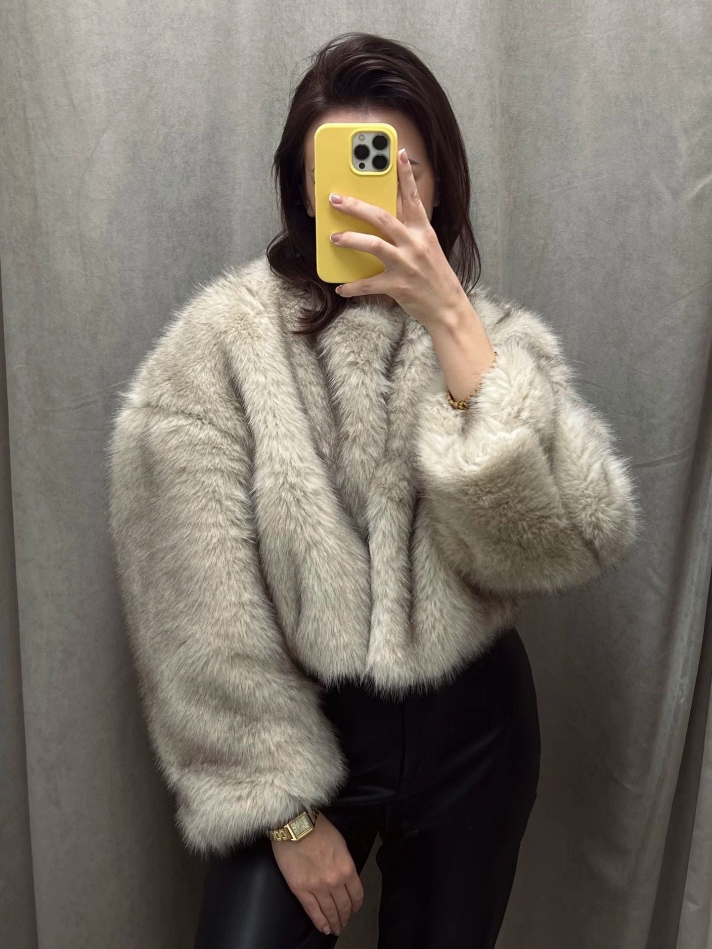 Zoe  Faux Fox Coat