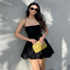 PHOENIX | Off-Shoulder Sling Mini Dress